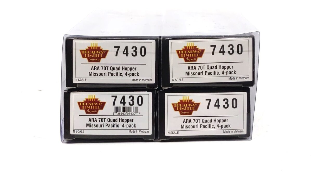 Broadway Limited 7430 N MP Route of the Eagles ARA 70-Ton Quad Hopper Cars