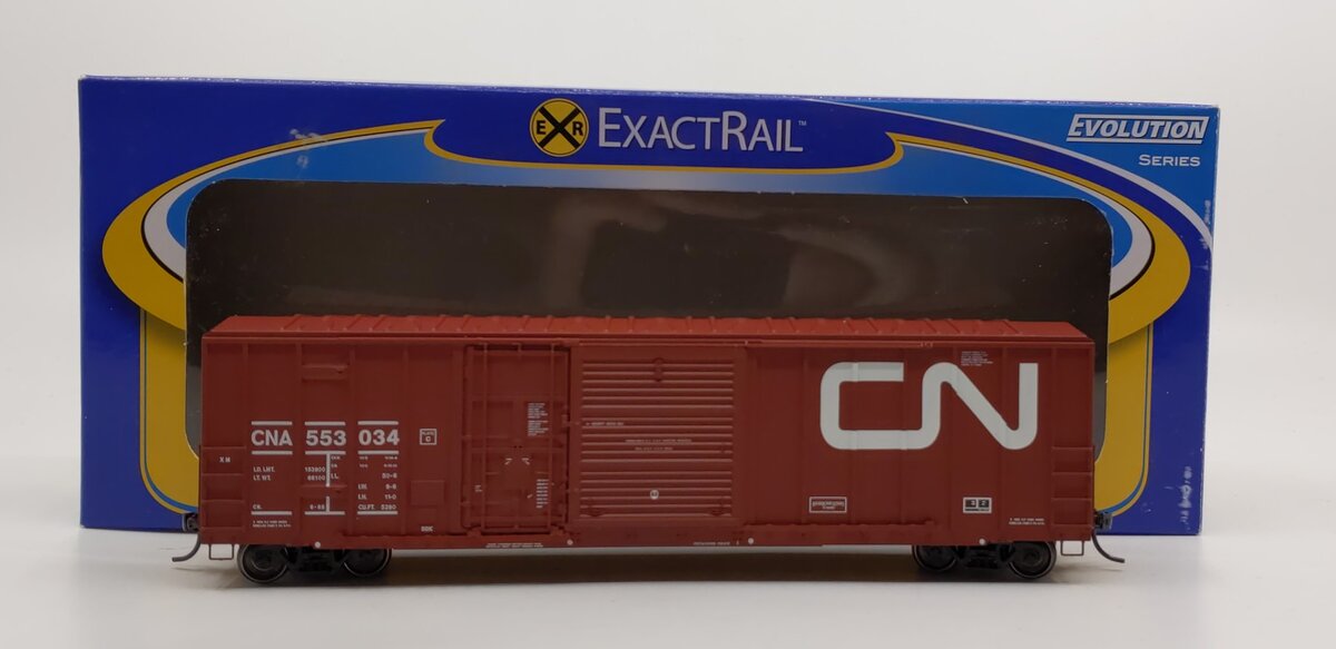 ExactRail EE-1807-3 HO Canadian National 5277 Combo Door Boxcar #553034 LN/Box