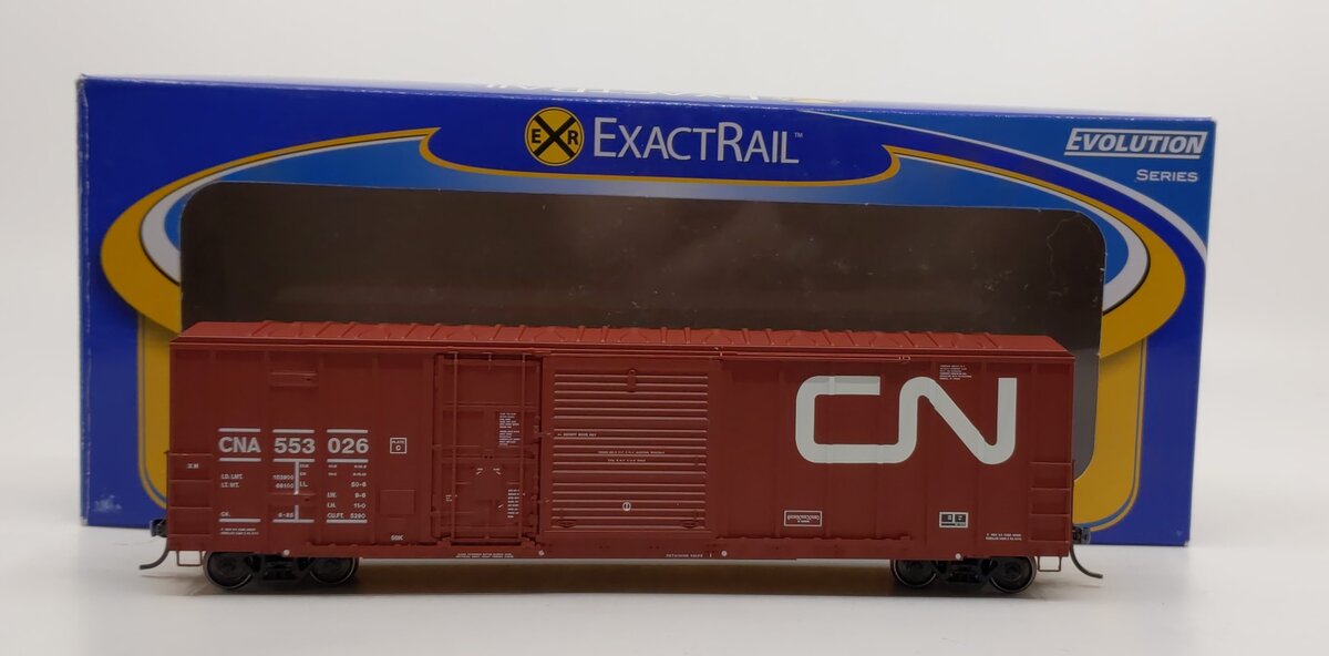 ExactRail EE-1807-2 HO Canadian National 5277 Combo Door Boxcar #553026 LN/Box