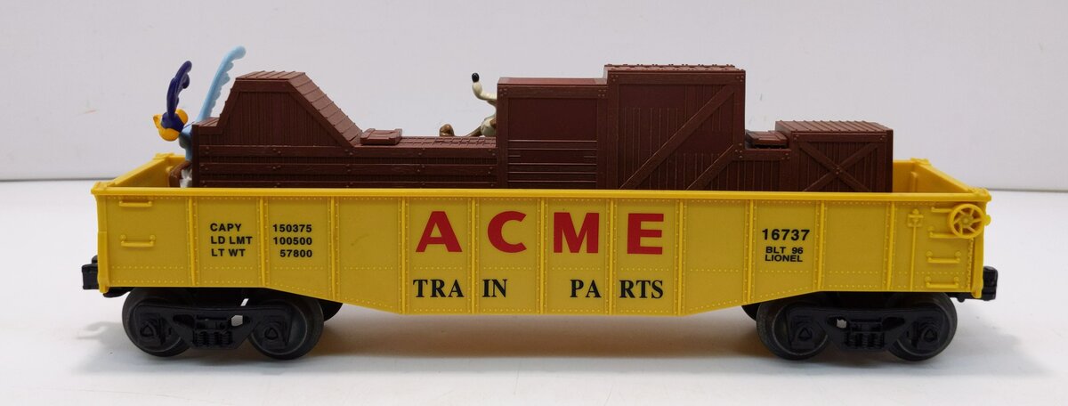 Lionel 6-16737 O WB Wile E. Coyote & Road Runner Acme Animated Gondola LN/Box