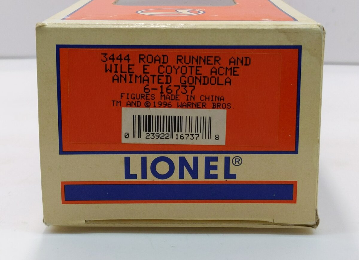 Lionel 6-16737 O WB Wile E. Coyote & Road Runner Acme Animated Gondola LN/Box