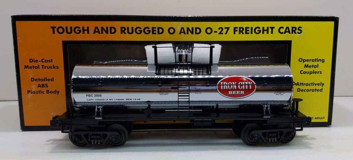 MTH 30-73214 O Gauge Iron City Single Dome Tank Car LN/Box