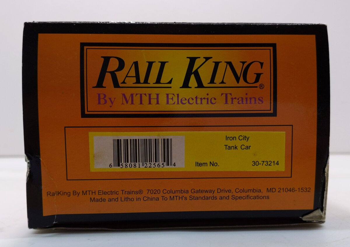 MTH 30-73214 O Gauge Iron City Single Dome Tank Car LN/Box