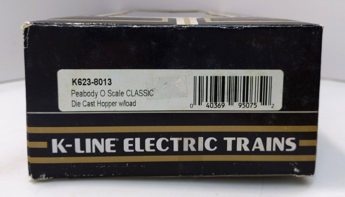 K-Line K623-8013 O Gauge Diecast Peabody Hopper w/Coal Load MT/Box