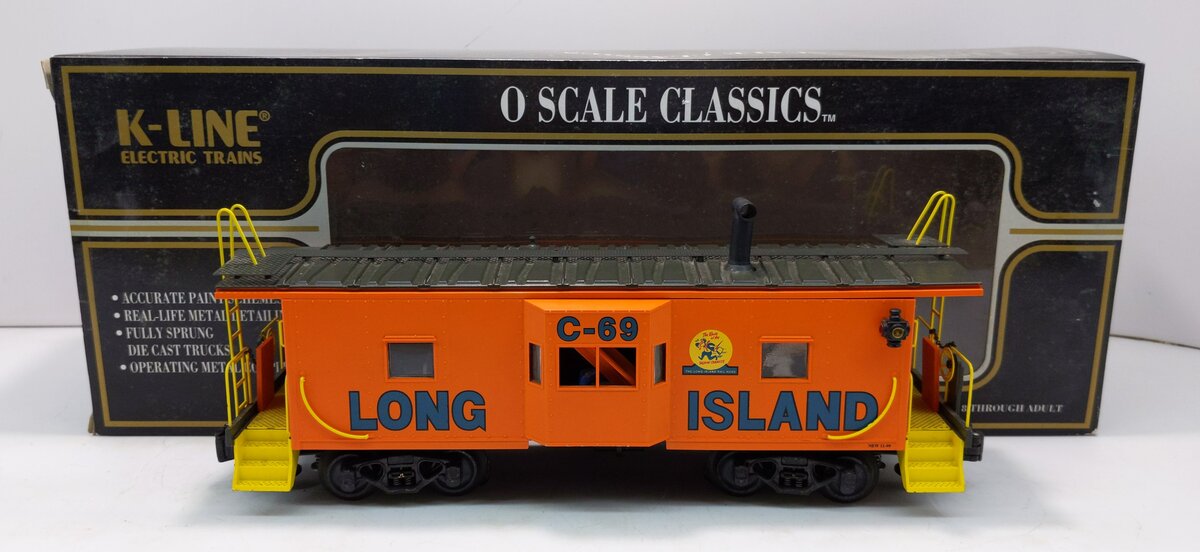 K-Line K612-3741 O Gauge Long Island Bay Window Caboose #C-69 LN/Box