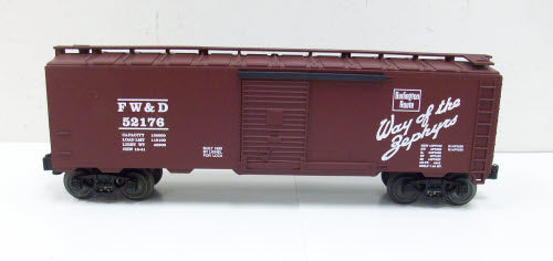 Lionel 6-52176 O Gauge FW&D Burlington Scale-Size Boxcar #52176 LN/Box