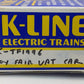 K-Line K1996TF O Gauge 1996 Toy Fair Vat Car LN/Box
