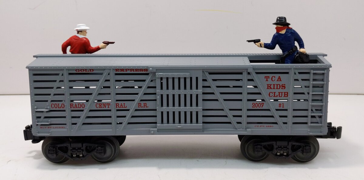 Lionel 6-52415 O TCA 2007 Kid's Club Colorado Central Sheriff & Outlaw Car LN/Box