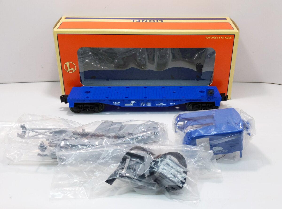 Lionel 6-52149 O Gauge TTOS 1998 Conrail Flatcar with Power Shovel Kit LN/Box
