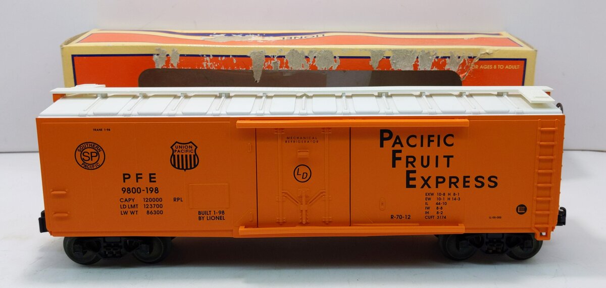 Lionel 6-17314 O Gauge Pacific Fruit Express Reefer #9800-198 LN/Box