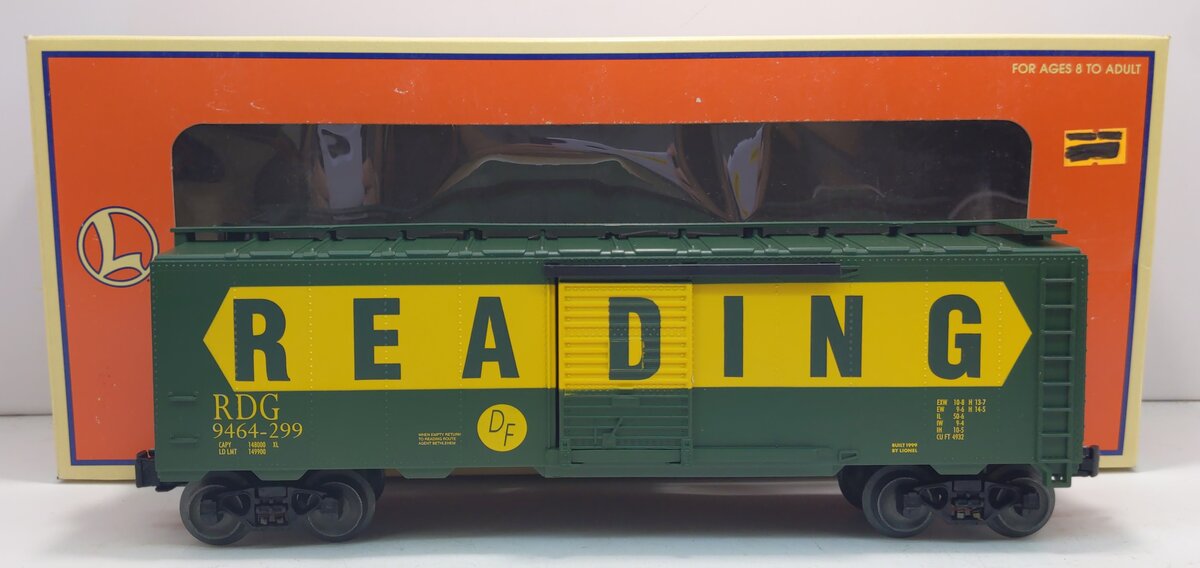 Lionel 6-29258 O Gauge Reading Boxcar #9464-299 LN/Box