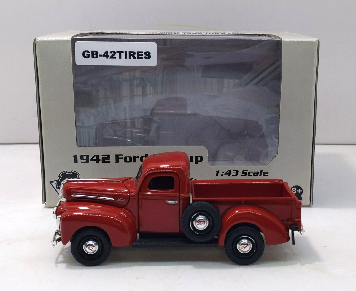 Gearbox 42-002 1:43 Ford 1942 Red Diecast Pickup Truck