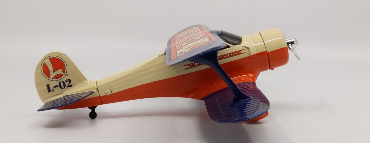 Eastwood 337500 Lionel Beechcraft D-17 Staggerwing Die Cast Biplane