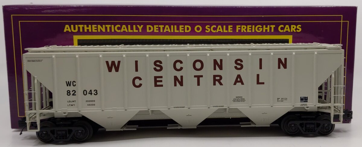 MTH 20-97224 O Wisconsin Central PS-2CD High-Sided Hopper Car #82043 EX/Box