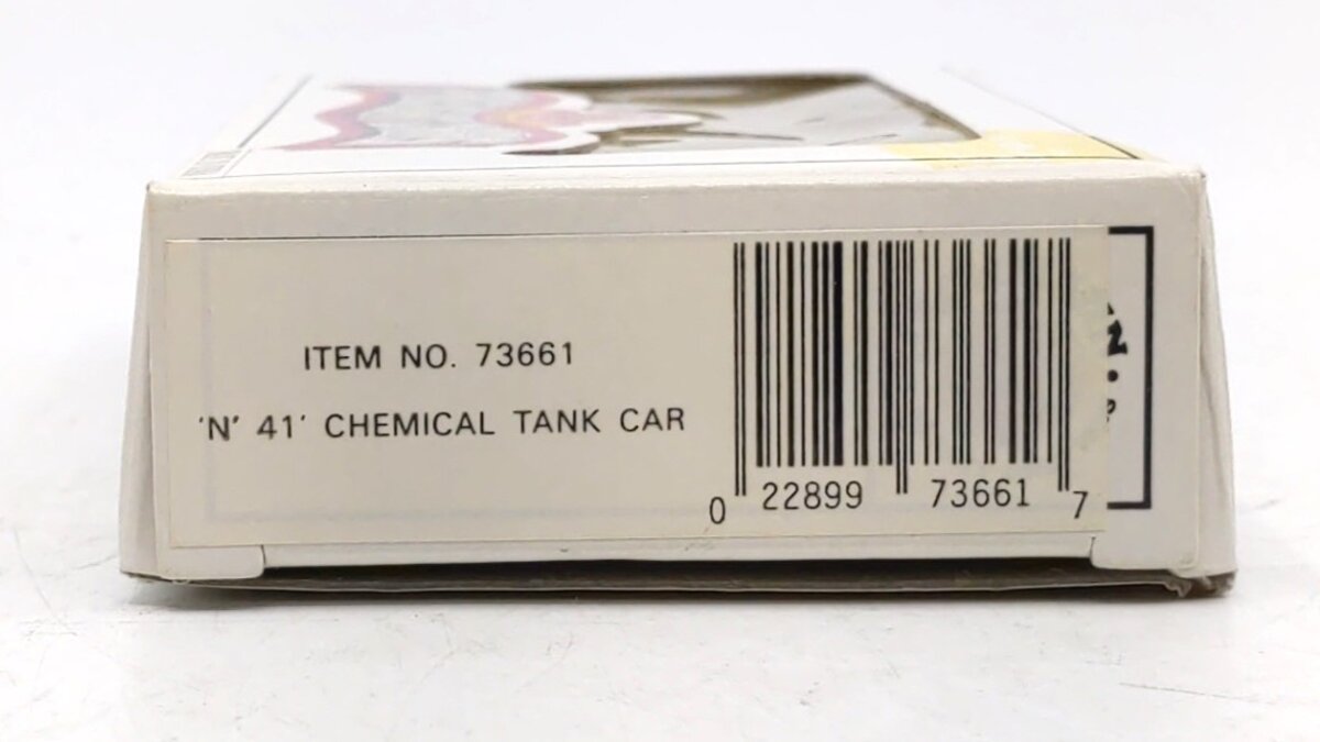 Bachmann 73661 N Scale Caustic Dow 41' Chemical Tank Car LN/Box