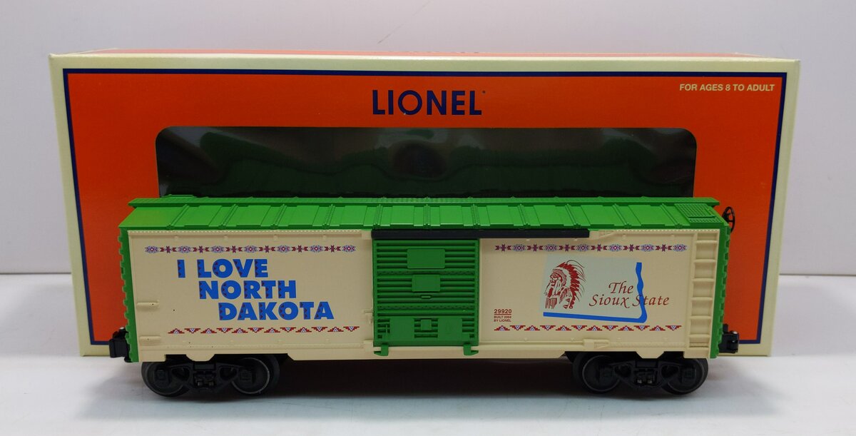 Lionel 6-29920 I Love North Dakota Boxcar LN/Box