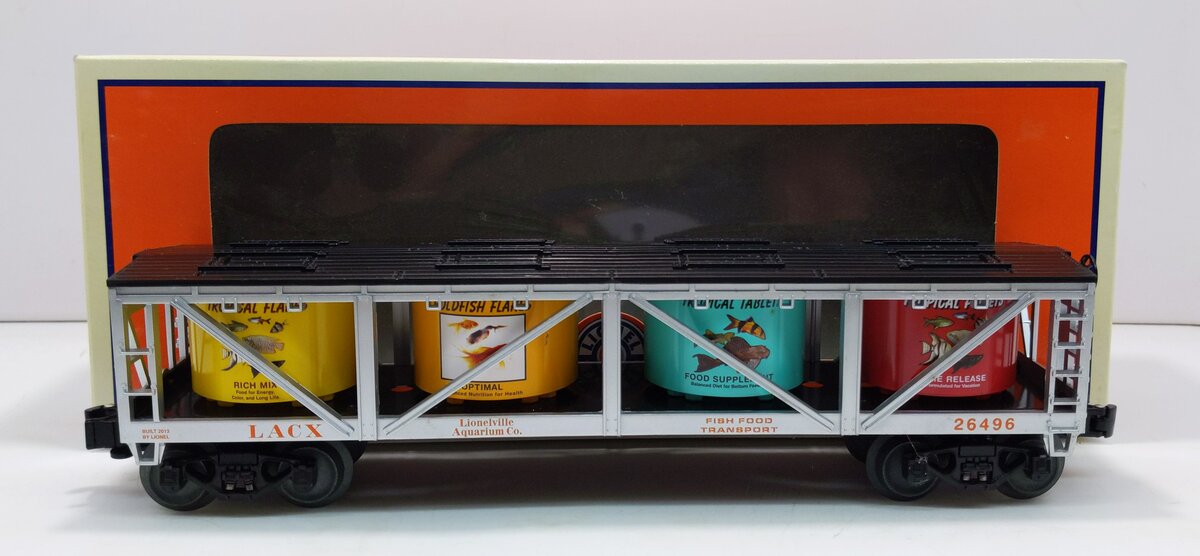 Lionel 6-26496 O Gauge Lionelville Aquarium Co. Fish Food Vat Car