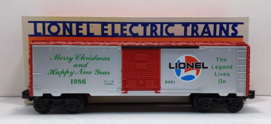 Lionel 6-9491 O Gauge 1986 Christmas Boxcar EX/Box