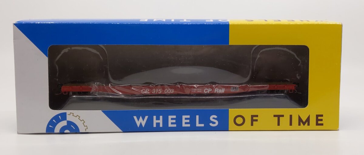 Wheels of Time 40099 HO CP Rail 62' Plain Deck Flatcar #315003
