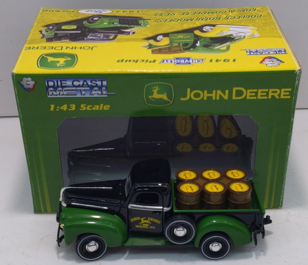 Gearbox 56953 1:43 Die-Cast Metal John Deere 1942 Ford Pickup Die Cast Metal