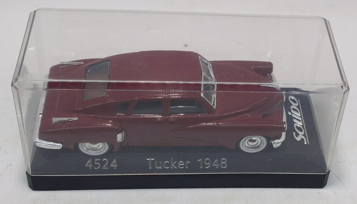 Solido 4524 1:43 Die-Cast Metal 1948 Tucker - Maroon EX/Box