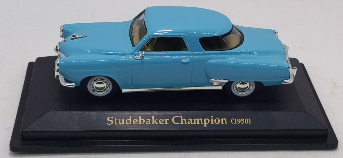 Yat Ming 94249-D 1:43 Scale Die-Cast Metal 1950 Studebaker Champion - Aqua Blue LN/Box