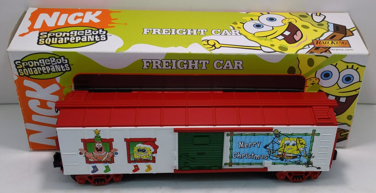MTH 30-74157 Sponge Bob Christmas Boxcar LN/Box