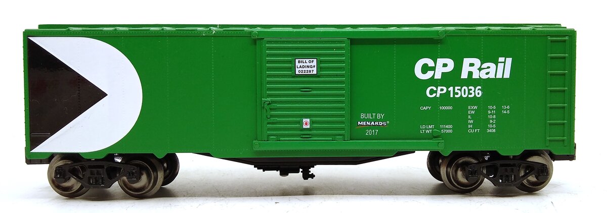 Menards 279-2654 O CP Rail Boxcar #15036 LN