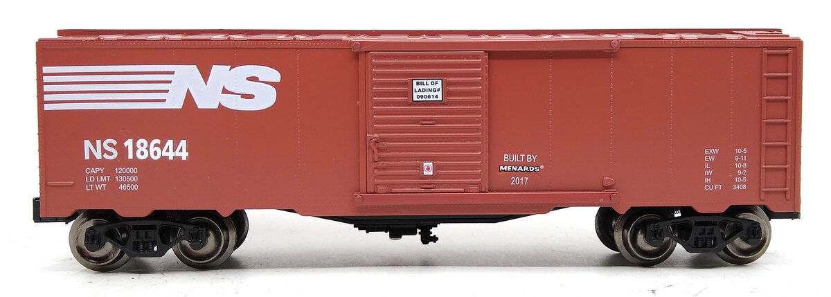 Menards 279-3820 O Norfolk Southern Boxcar #18644 LN