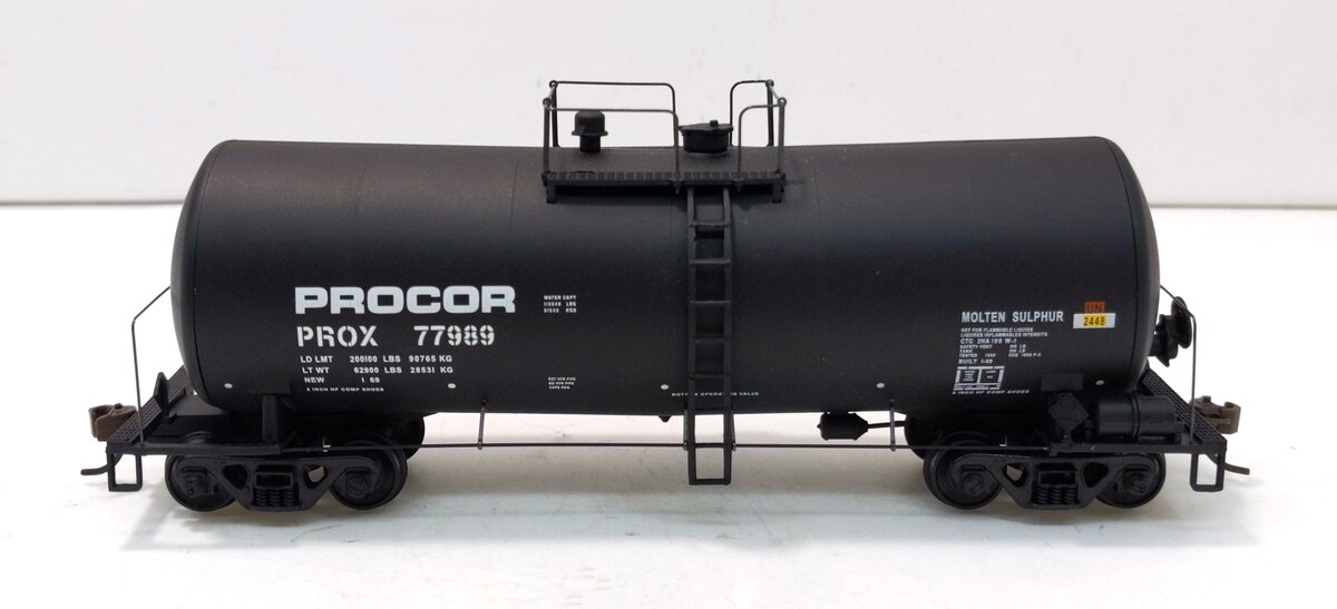 Walthers 932-7206 HO Scale Procor UTLX 16,000 Gallon Funnel Flow Tank Car #77989 LN/Box