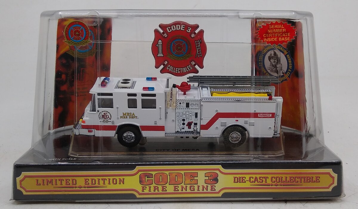 Code 3 12761 1:64 Scale Pierce Mesa Fire Engine Die Cast