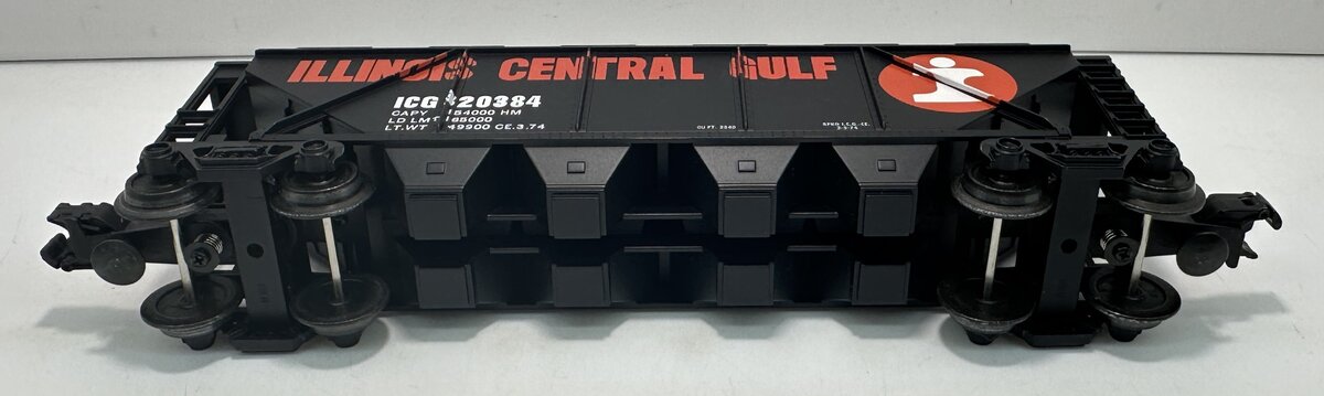 industrial Rail 4101 O Gauge Illinois Central Gulf 4-Bay Covered Hopper #320384 LN/Box