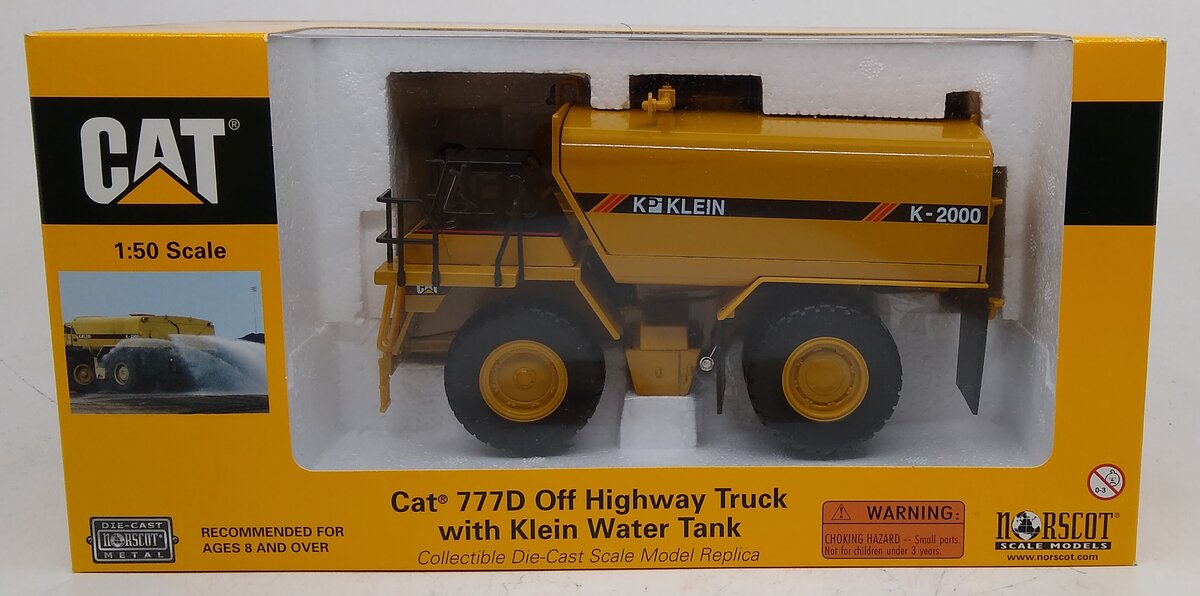 Norscot 55142 1:50 Caterpillar 777D Off Highway Truck with Klein Water Tank NIB