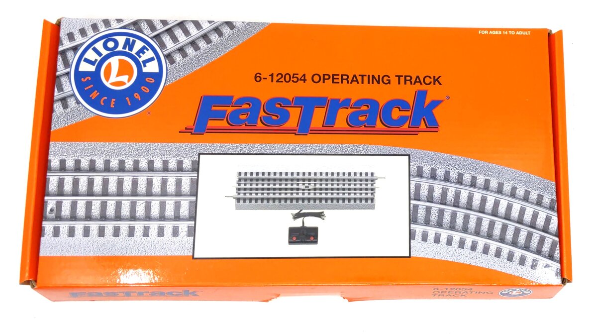 Lionel 6-12054 O FasTrack Operating Track Section (No Controller) EX/Box