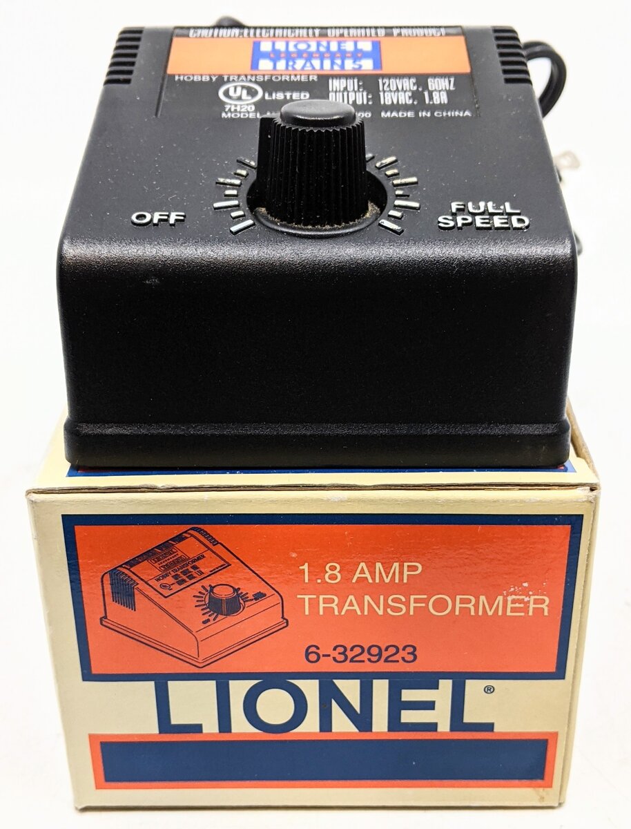 Lionel 6-32923 O 7H20 1.8 Amp Accessory Transformer LN/Box