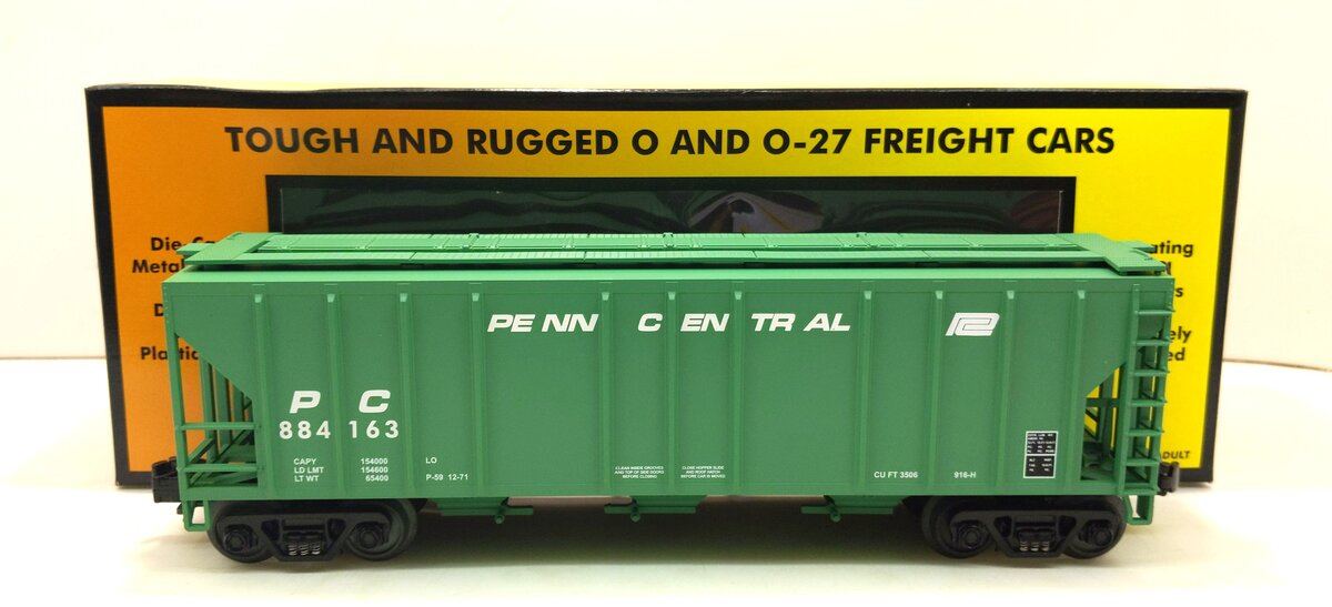 MTH 30-7559 O Penn Central PS-2 Hopper Car #884163 LN/Box