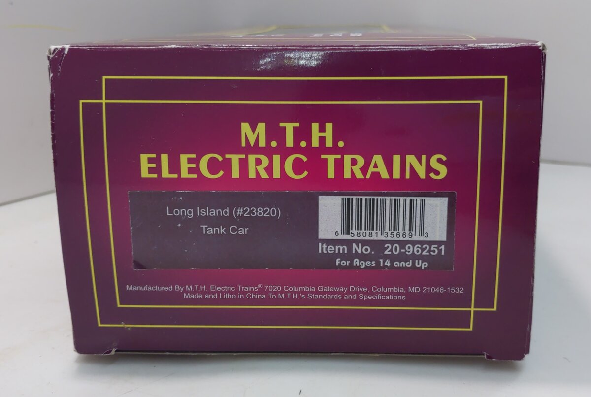 MTH 20-96251 O Long Island Rail Road Tank Car #23820