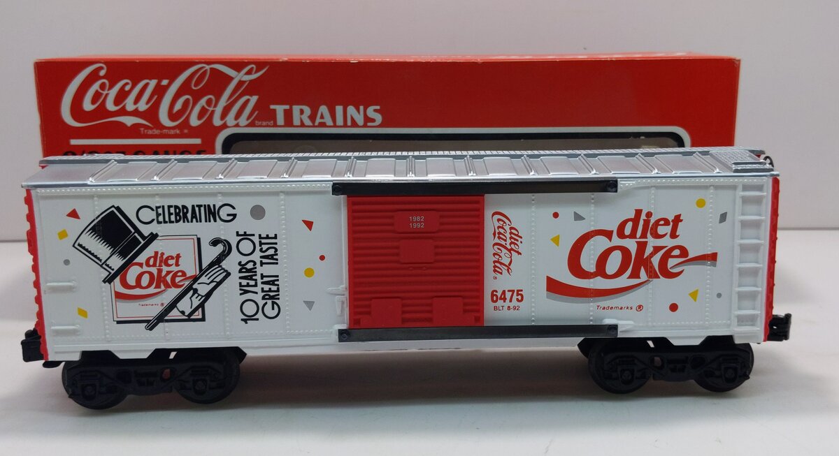 K-Line K6475 O Gauge 10th Anniversary Diet Coca Cola Boxcar LN/Box