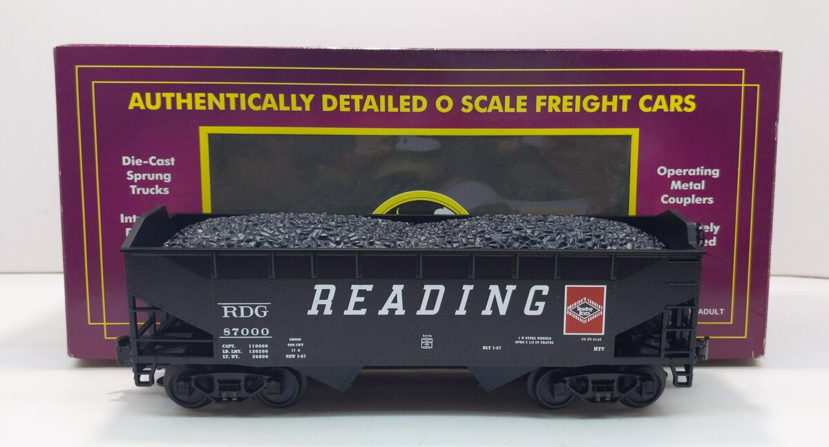 MTH 20-97450 O Reading Hopper #87000 LN/Box