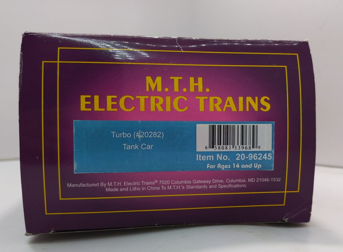 MTH 20-96245 O Gauge Turbo Tank Car #20280