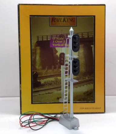MTH 30-11024 O 3 Over 3 Vertical Signal NIB