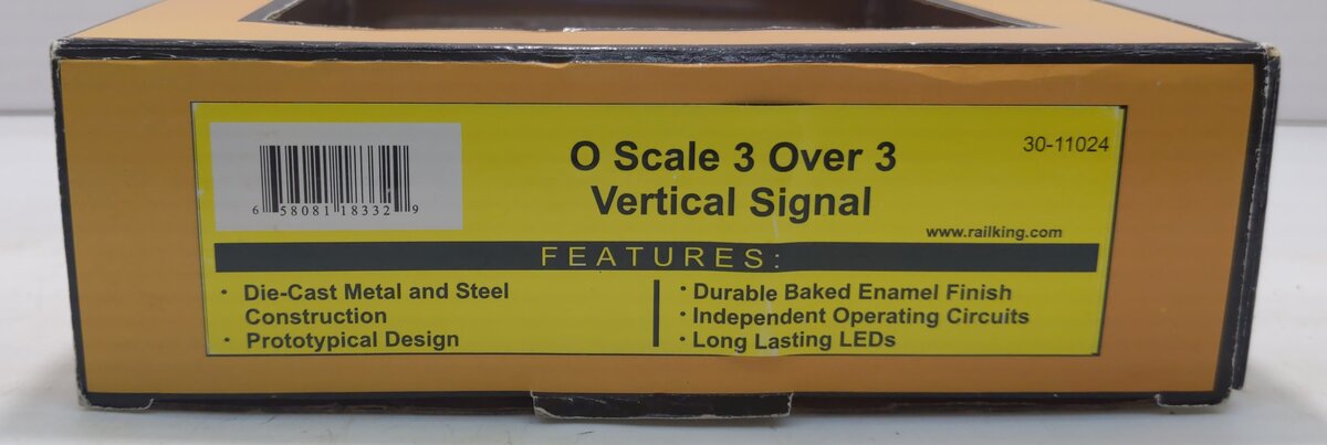 MTH 30-11024 O 3 Over 3 Vertical Signal NIB