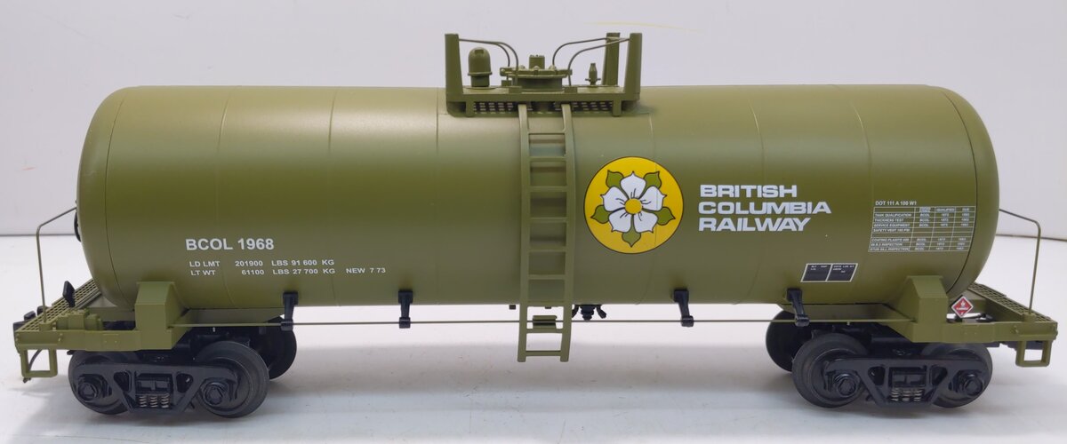 MTH 20-96159 O British Columbia Railway Tank Car #1968 NIB