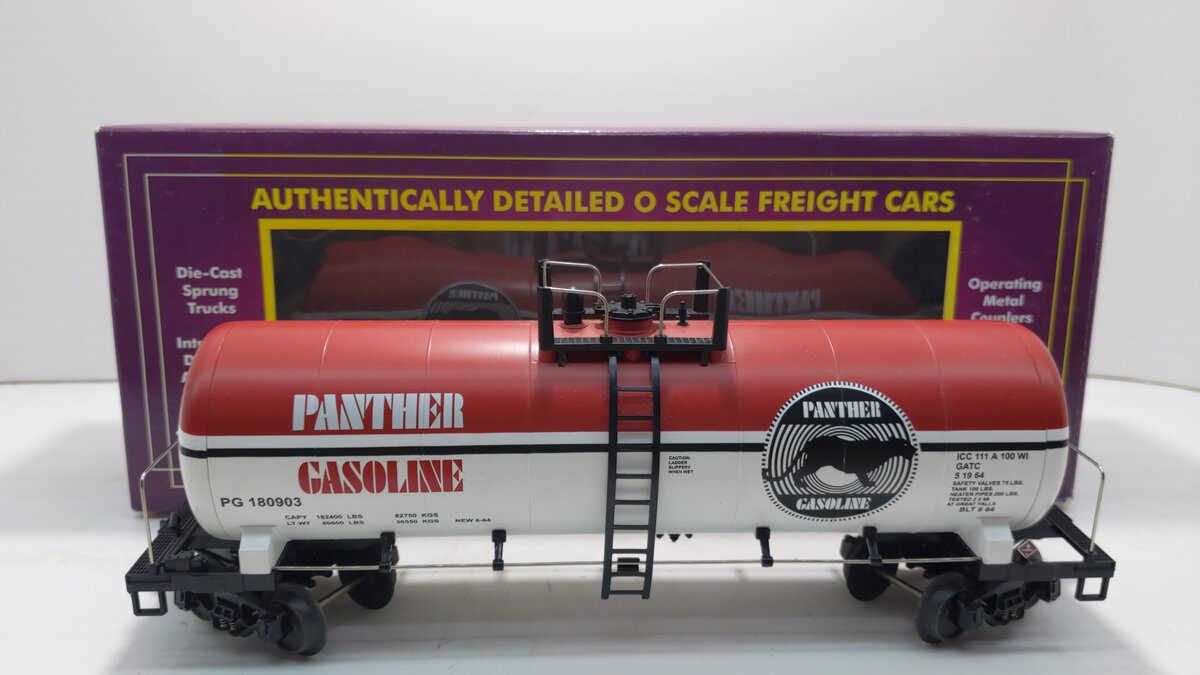 MTH 20-96089 O Panther Gasoline Company Tank Car #180907 LN/Box