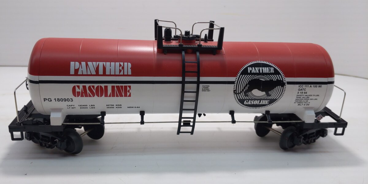 MTH 20-96089 O Panther Gasoline Company Tank Car #180907 LN/Box
