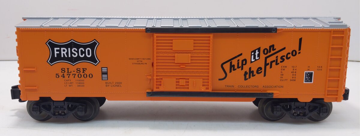 Lionel 6-52198 O Gauge Frisco TCA Boxcar #5477000 LN/Box