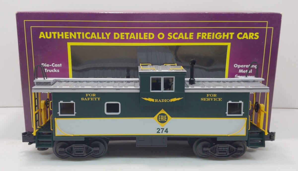 MTH 20-91075 O Gauge Erie Extended Vision Caboose #274 LN/Box