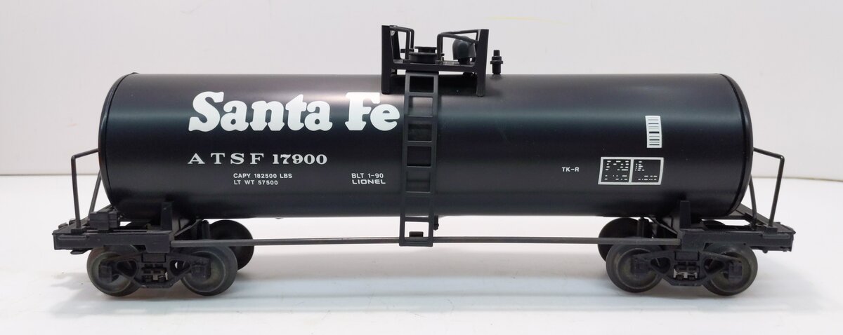 Lionel 6-17900 O Gauge Santa Fe Unibody Single Dome Tank Car