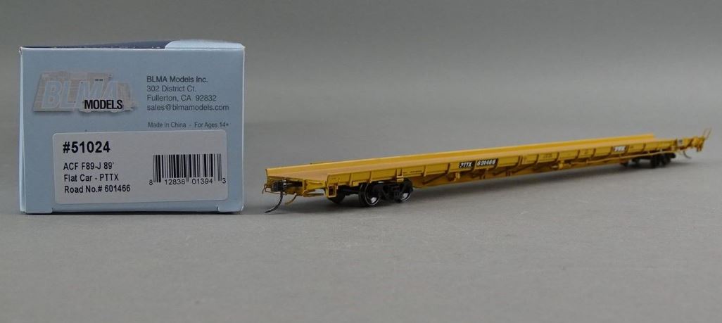 BLMA Models 51024 HO PTTX F89-J FlatCar #601466