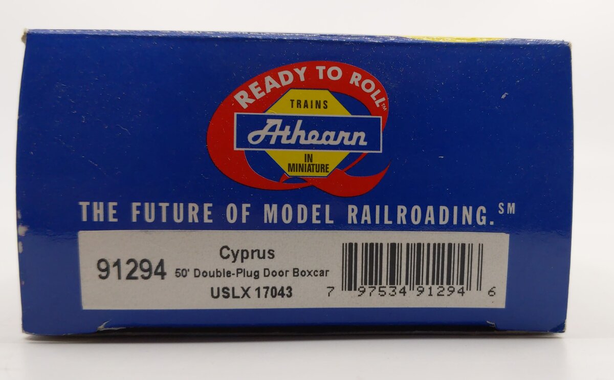 Athearn 91294 HO Cyprus 50' Double Plug Boxcar #17043